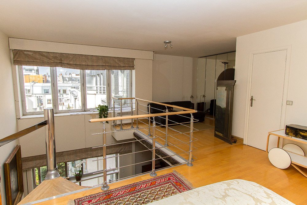Appartement duplex dernier étage loft 75016 Paris 16ème Chaillot atypique vue dégagée