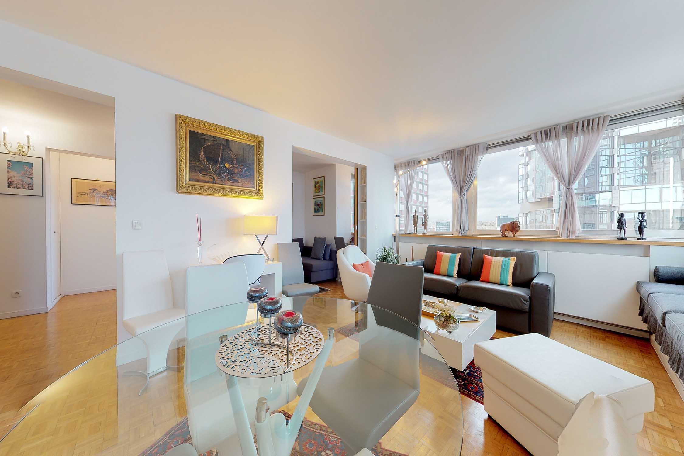 appartement vente achat Beaugrenelle Front de Seine Tour estimation vue dégagée Charles Michels 75015 Paris 15ème
