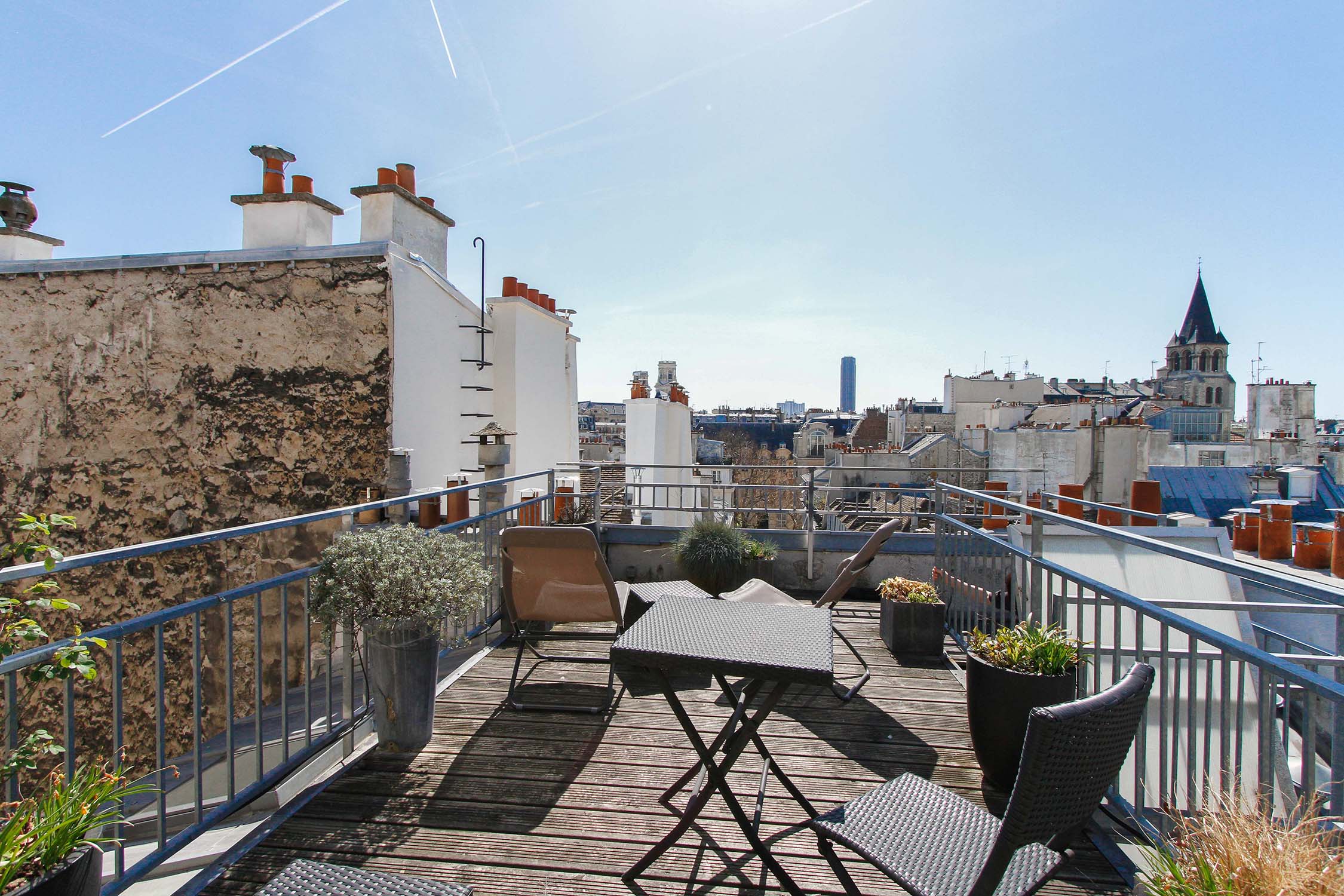vente appartement duplex Paris 6ème 75006 Saint Germain terrasse Rooftop Vue dégagée luxe parisien